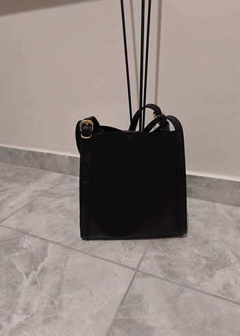 Diğer Siyah Minimalist Deri Kadın Çanta Lucky Bees marka