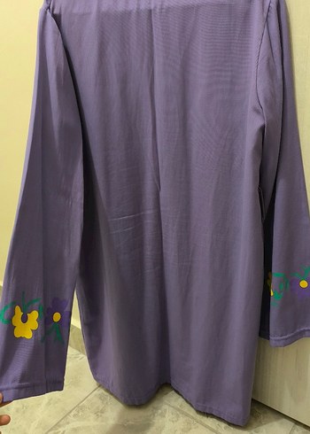 s Beden Mor Nakış Detaylı Uzun Kollu kimono