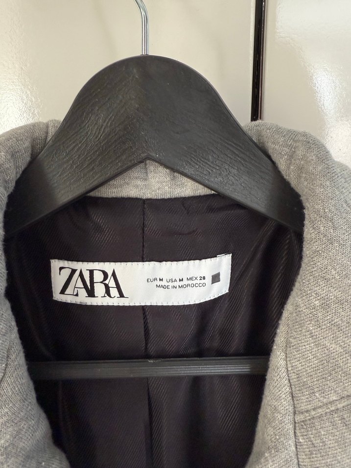 Gri Düğmeli Kadın Blazer Ceket - Görsel 2