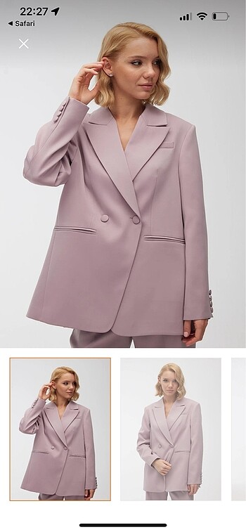 Oversize takım saten - Görsel 2