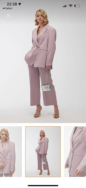 Oversize takım saten - Görsel 3