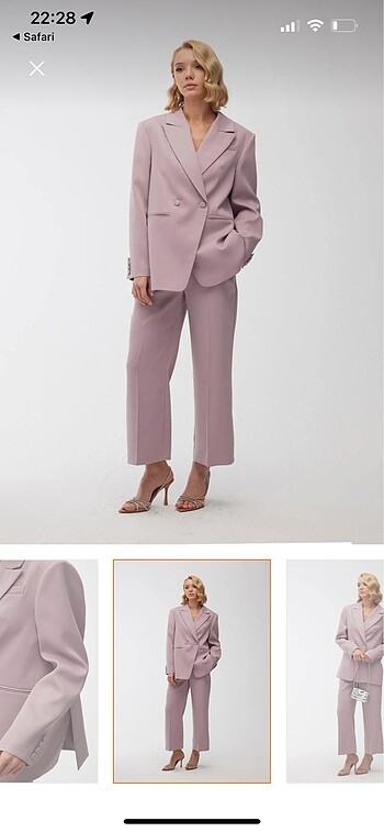 Oversize takım saten - Görsel 4