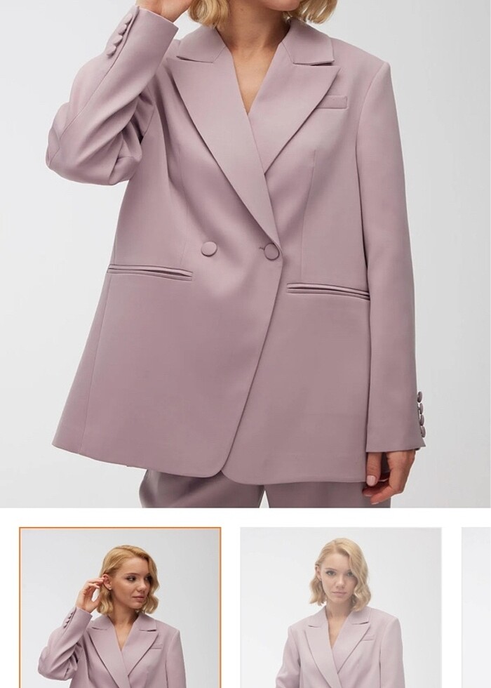 Oversize takım saten - Görsel 2