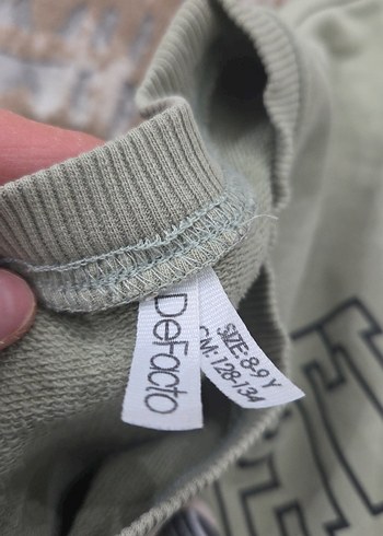 çocuk Khaki Baskılı Salaş Sweatshirt - Görsel 4