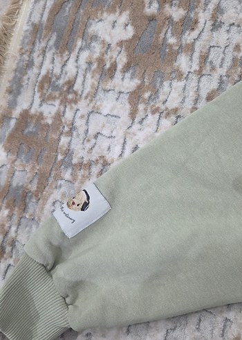 çocuk Khaki Baskılı Salaş Sweatshirt - Görsel 3