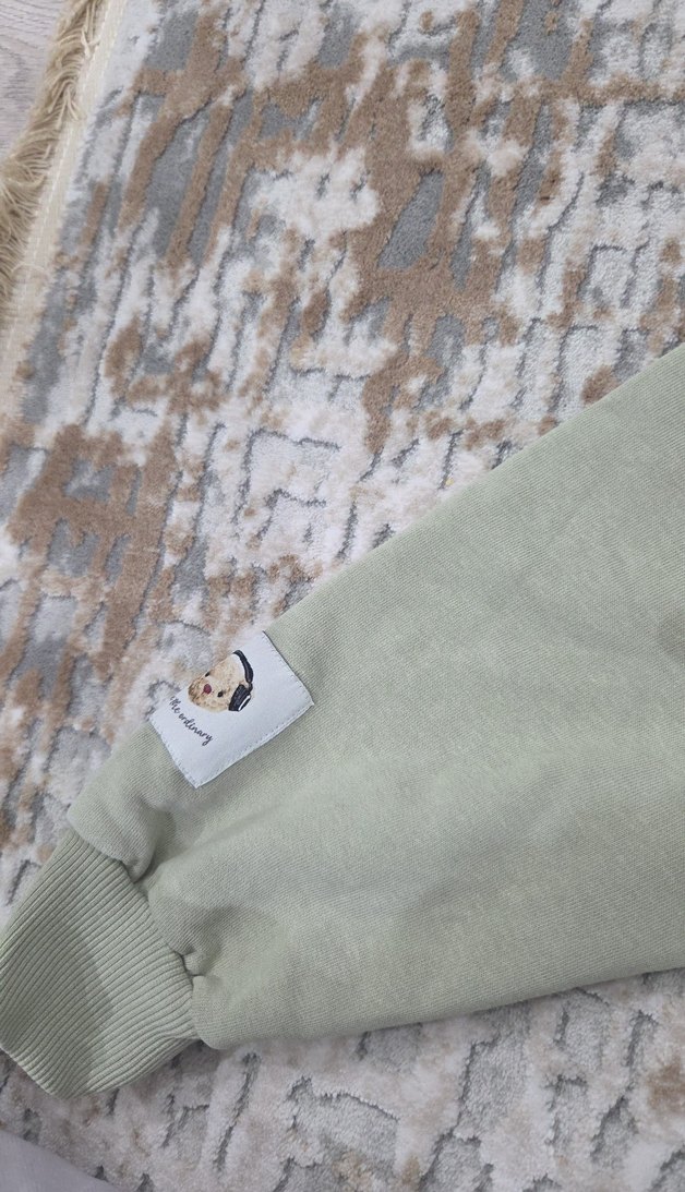 çocuk Khaki Baskılı Salaş Sweatshirt - Görsel 3