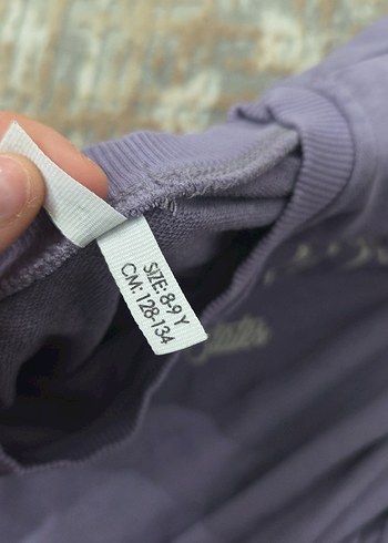 Mor Baskılı çocuk Sweatshirt - Görsel 3