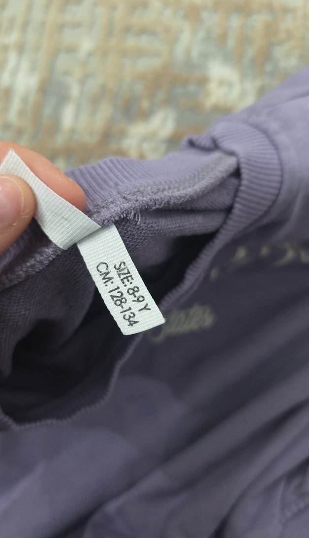 Mor Baskılı çocuk Sweatshirt - Görsel 3