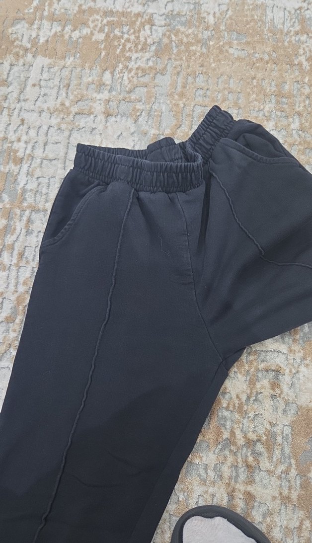 Siyah çocuk Rahat Kesim Eşofman Altı - Görsel 2