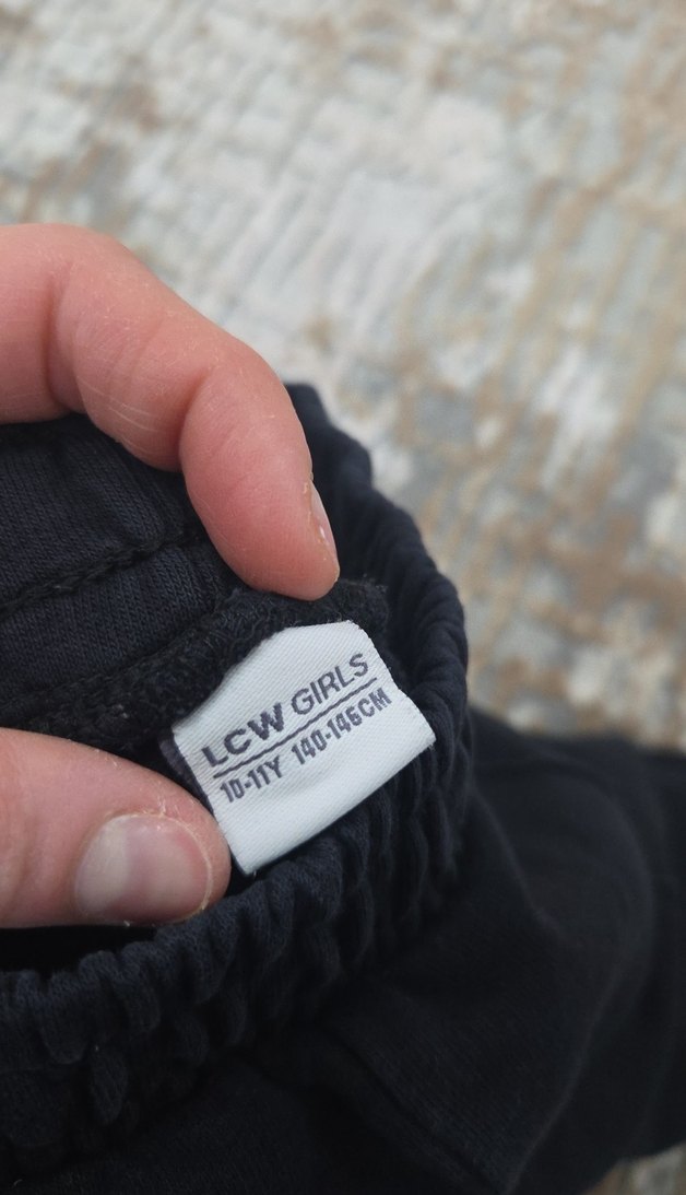 Siyah çocuk Rahat Kesim Eşofman Altı - Görsel 3