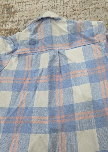 Düğmeli Mavi çocuk Gömlek - Görsel 5