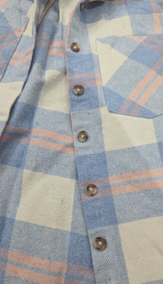 Düğmeli Mavi çocuk Gömlek - Görsel 3