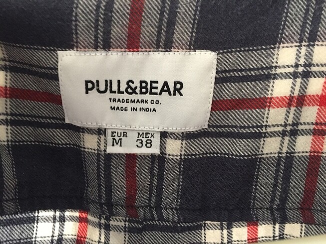 s Beden Pull Bear Erkek Kareli Gömlek