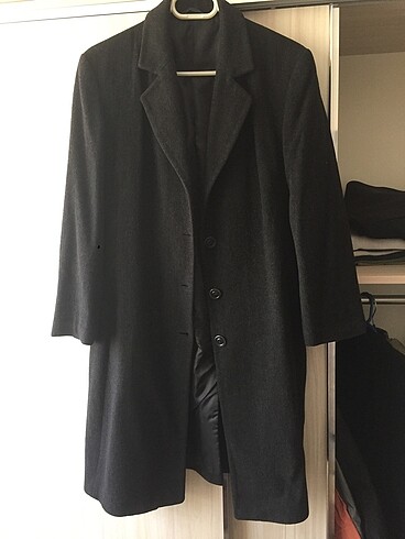 Unsex siyah kaban palto
