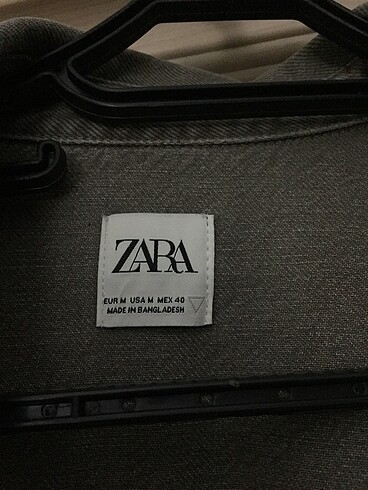 m Beden Orijinal Zara Erkek Gömlek Ceket