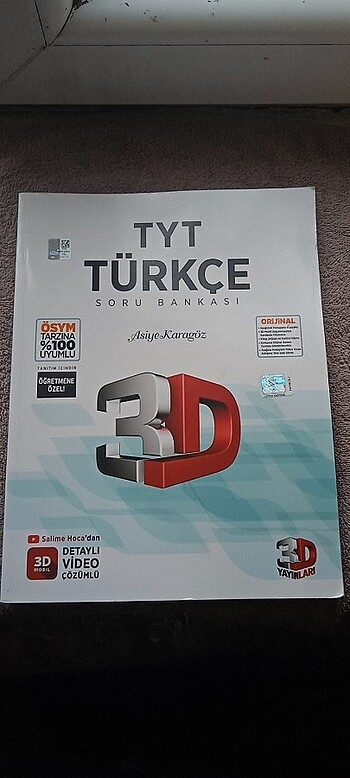 3D yayınları TYT Türkçe soru Bankası 