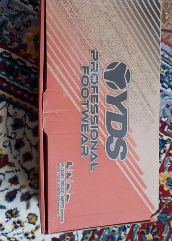 YDS Profesyonel Ayakkabı Kutusu Gri-Kırmızı
