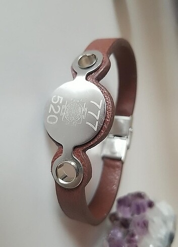 520 777 sayı sekanslı çelik bileklik 