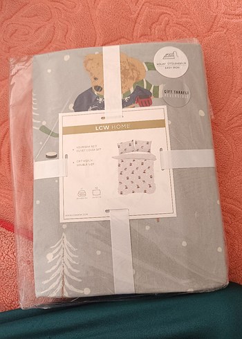 Lc Waikiki Home LCW Home Gri Baskılı Nevresim Takımı