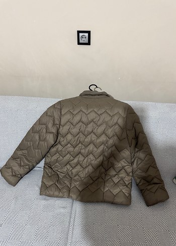 Düğmeli vizon Kadın Günlük Mont - Görsel 4