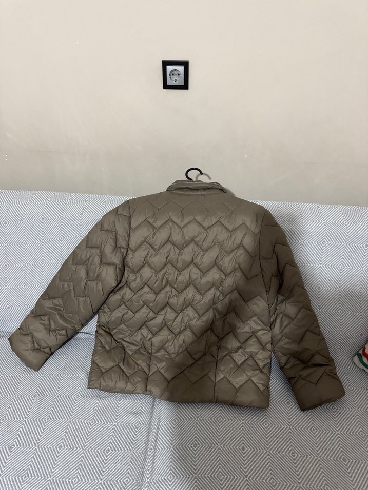 Düğmeli vizon Kadın Günlük Mont - Görsel 4