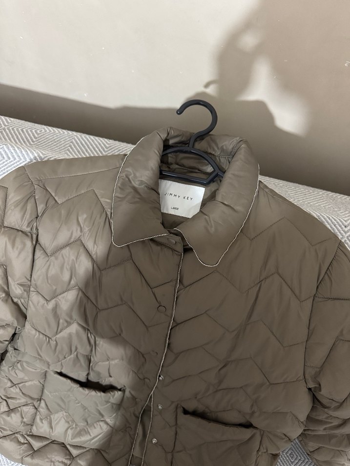 Düğmeli vizon Kadın Günlük Mont - Görsel 3