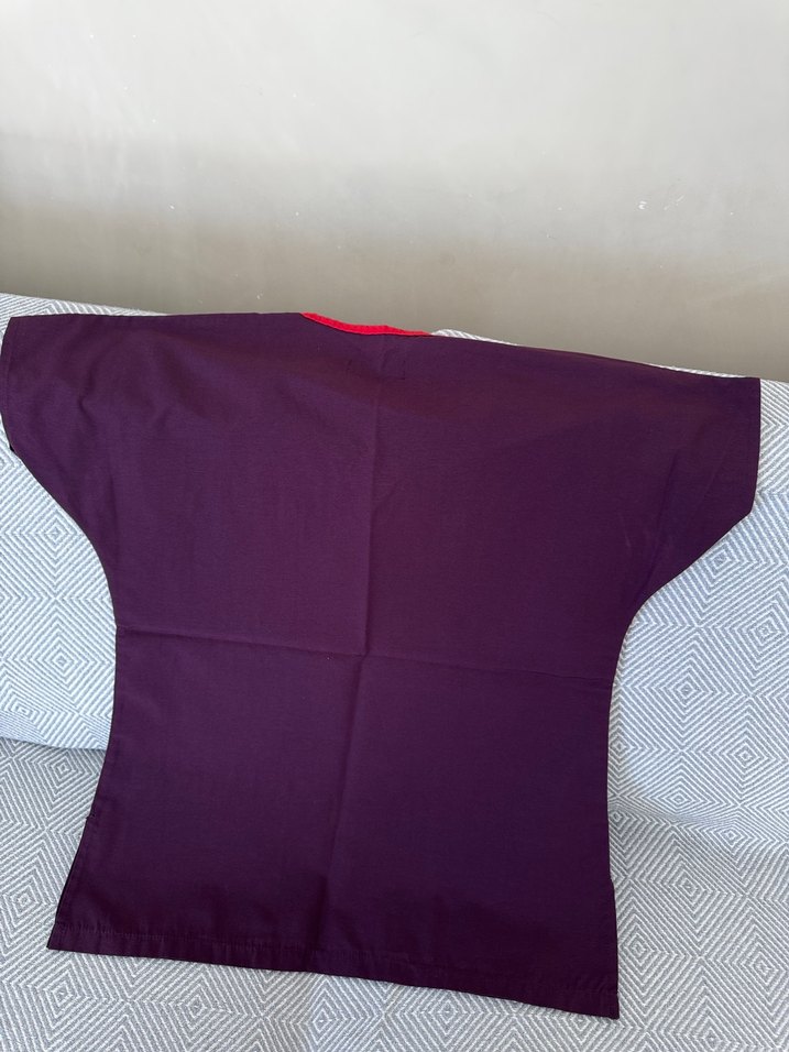 Mürdüm V Yaka hastane forması kadın - Görsel 2