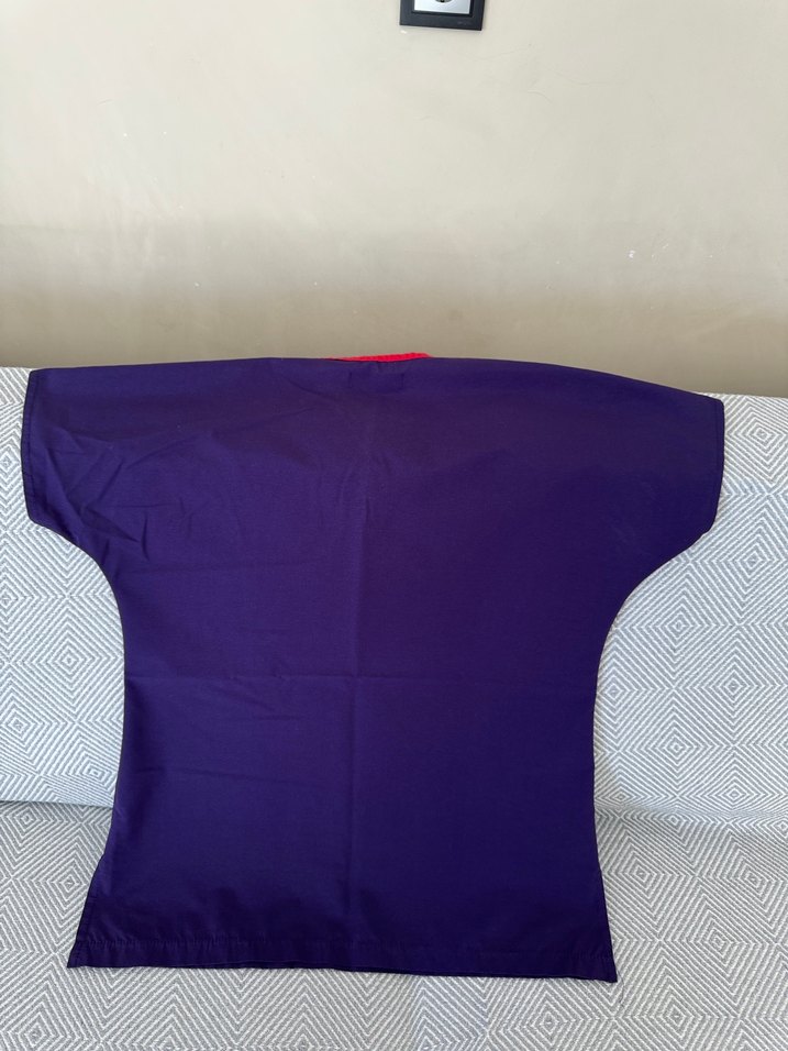 Mor V Yakalı hastane forması - Görsel 2