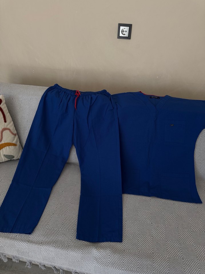 Mavi hastane forması kadın - Görsel 3