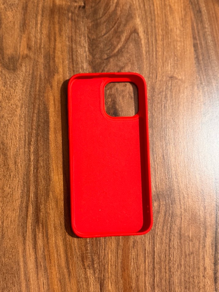 Kırmızı Telefon Kılıfı iphone 15 pro Max - Görsel 4