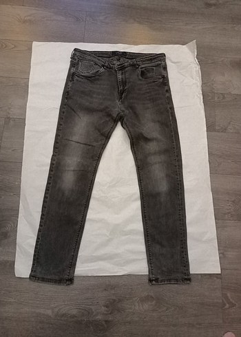 Gri Regular Fit Erkek Kot Pantolon