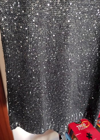 Bayan abiye  pullu elbise . - Görsel 7