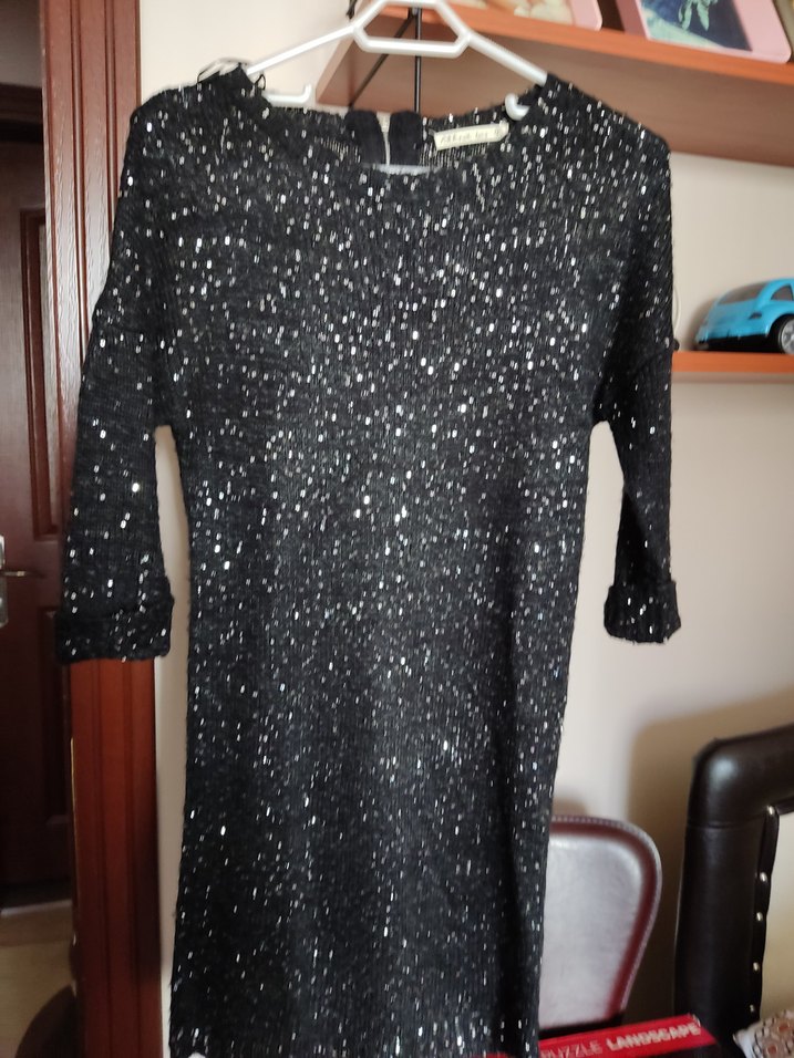 Bayan abiye  pullu elbise . - Görsel 4