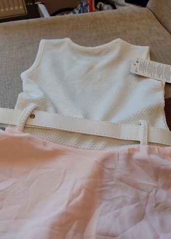 Kemerli Beyaz Kız Bolero - Görsel 6