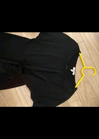 Siyah Kısa Kollu Uzun Elbise - Görsel 6