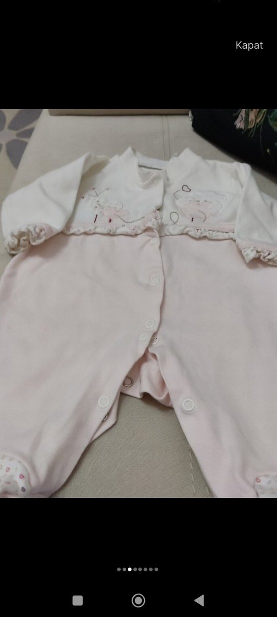 Bebek Erkek Hastane Tulumları - Pamuklu, Uzun Kollu - Görsel 3