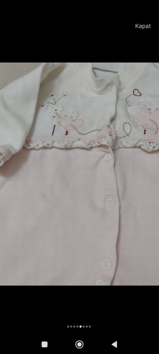 Bebek Erkek Hastane Tulumları - Pamuklu, Uzun Kollu - Görsel 5