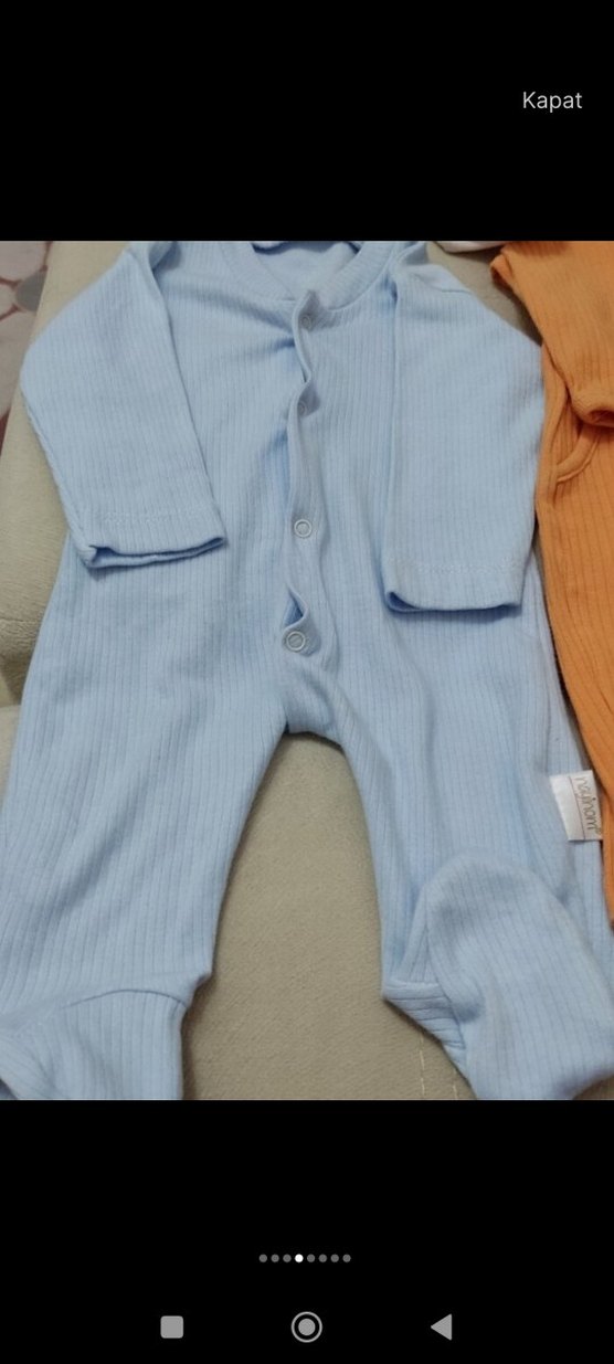 Bebek Erkek Hastane Tulumları - Pamuklu, Uzun Kollu - Görsel 4