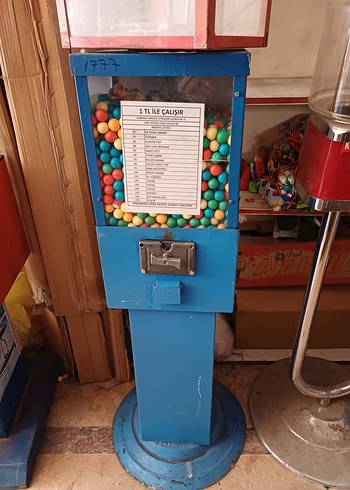 Cookplus Pembe Retro Sakız Makinesi