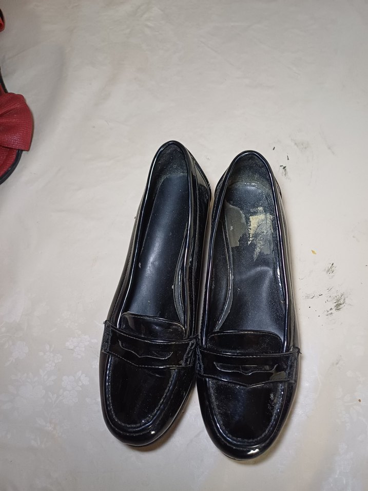 Kemerli Siyah Kauçuk kadın babet - Görsel 2