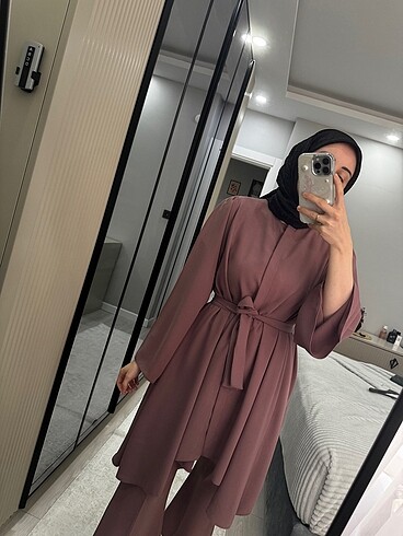 36 Beden mor Renk Pantolonlu takım