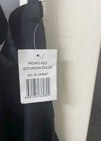 Beden siyah Renk Siyah Düz Mutfak Önlüğü