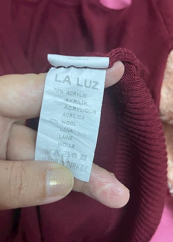 Bordo çok hoş kazak - Görsel 5