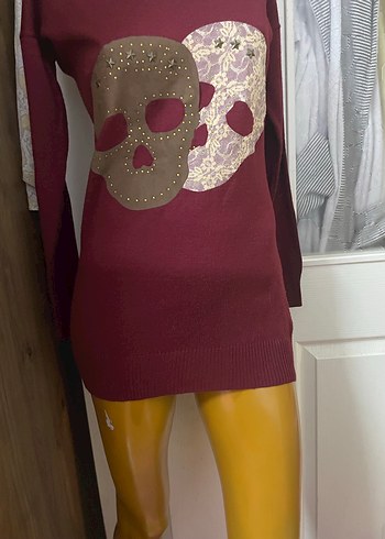 Bordo çok hoş kazak - Görsel 3