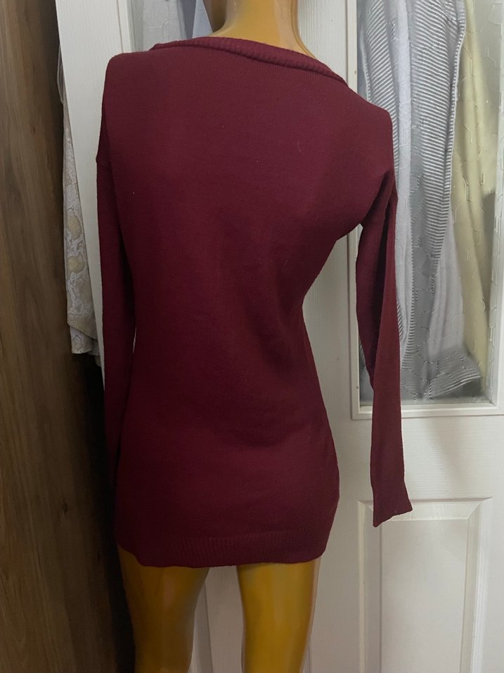 Bordo çok hoş kazak - Görsel 4