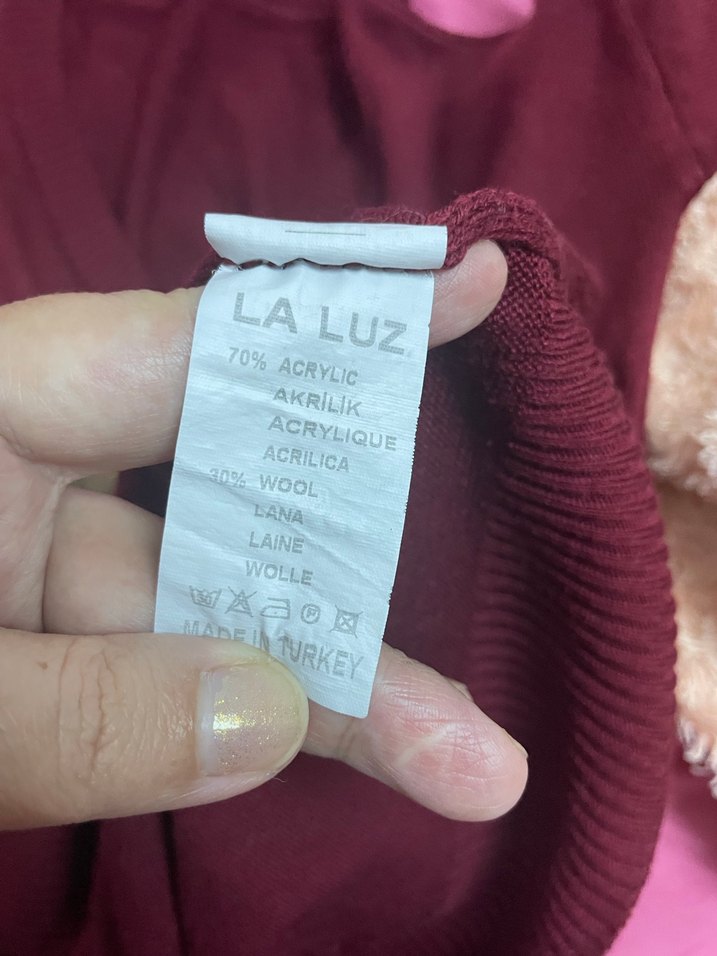 Bordo çok hoş kazak - Görsel 5