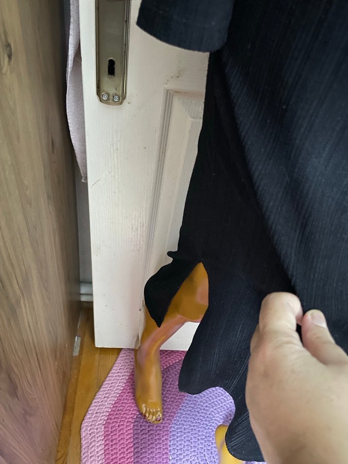 Bershka yırtmaçlı elbise - Görsel 5