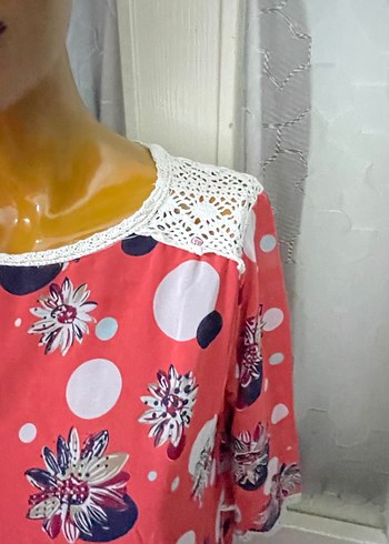 Pembe Desenli hoş elbise - Görsel 3