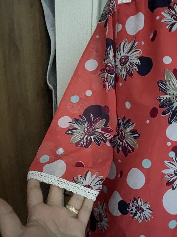 Pembe Desenli hoş elbise - Görsel 4