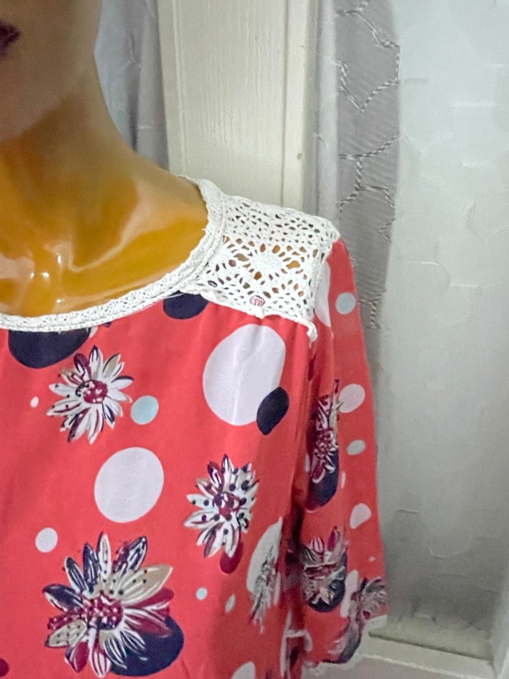 Pembe Desenli hoş elbise - Görsel 3